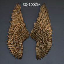 Load image into Gallery viewer, Abstract Angel Wing Wall Figurine Statue Retro Wall Hanging Decorations Art Sculpture Metal Craftwork Home Decorations R206