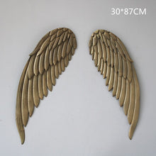 Load image into Gallery viewer, Abstract Angel Wing Wall Figurine Statue Retro Wall Hanging Decorations Art Sculpture Metal Craftwork Home Decorations R206