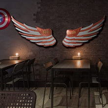 Load image into Gallery viewer, Abstract Angel Wing Wall Figurine Statue Retro Wall Hanging Decorations Art Sculpture Metal Craftwork Home Decorations R206