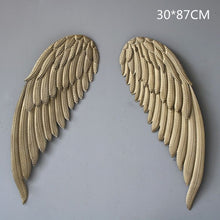 Load image into Gallery viewer, Abstract Angel Wing Wall Figurine Statue Retro Wall Hanging Decorations Art Sculpture Metal Craftwork Home Decorations R206