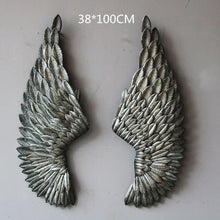 Load image into Gallery viewer, Abstract Angel Wing Wall Figurine Statue Retro Wall Hanging Decorations Art Sculpture Metal Craftwork Home Decorations R206
