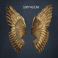 Load image into Gallery viewer, Abstract Angel Wing Wall Figurine Statue Retro Wall Hanging Decorations Art Sculpture Metal Craftwork Home Decorations R206
