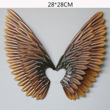 Load image into Gallery viewer, Abstract Angel Wing Wall Figurine Statue Retro Wall Hanging Decorations Art Sculpture Metal Craftwork Home Decorations R206
