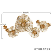 Load image into Gallery viewer, European peony flower wall decor 3D stereo wrought iron wall stickers home Hotel wall hanging Mural ornament mx6031426
